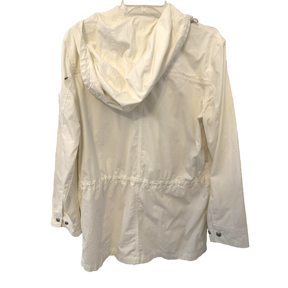 Lauren Ralph Lauren Jacket Womens Small White Utility Field Anorak Hooded LRL - Picture 5 of 12